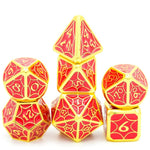 Cusdie 7 Pcs Galaxy Metal Dice