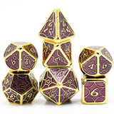 Cusdie 7 Pcs Galaxy Metal Dice