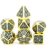 Cusdie 7 Pcs Galaxy Metal Dice