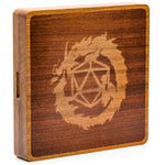 2 in 1 Wooden Dice Case & Dice Tray, Dice Holder for DND Dice Set, D&D, RPG, Tabletop Games